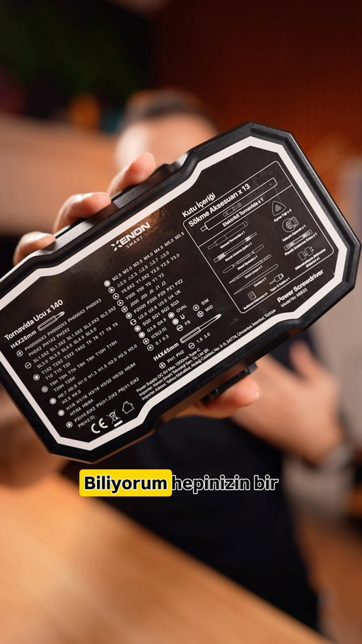 Bir tornavida takımını özenilirse ancak böyle bir şey ortaya çıkar. Bu ürün her alet çantasında mutlaka olmalı😉 #şarjlıtornavida #tornavida #elektriklitornavida #işbirliği 

👇ürün linki👇