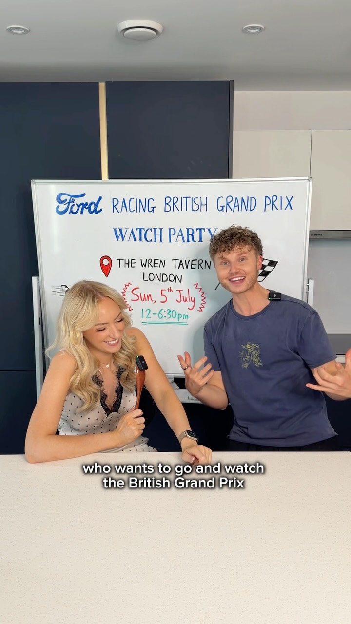 #ad got no plans to watch the British Grand Prix yet?… what about attending a F1 Watch Party with me, Yvonne and @forduk ? 👀🥳🏁

📍 Where? The Wren Tavern, Bank

📆 When? Sunday 5th July, 12-6:30pm

🎟️ How much are tickets? It’s free! Check out the link in our stories and use the code “CONNOR+YVONNE” to claim yours before they’re all gone!!

Ford Racing is taking over The Wren, transforming it into “The Bull & Piston” - a dedicated F1 fan hub for the British Grand Prix 🏎️🕺🏼

The takeover will feature live screening of the race, exclusive merch, and even an Oracle Red Bull Racing F1 car on display! Yvonne and I will both be there too so be sure to come say hi!!🕺🏼🥳

#formula1 #f1 #britishgp #london