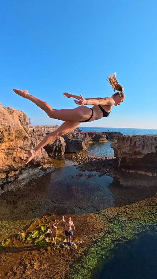 In honor of døds world championship this weekend 😈 let’s gooooo @osmo_global @djiglobal 
#cliffjumping #eurosummer #shotonosmo
