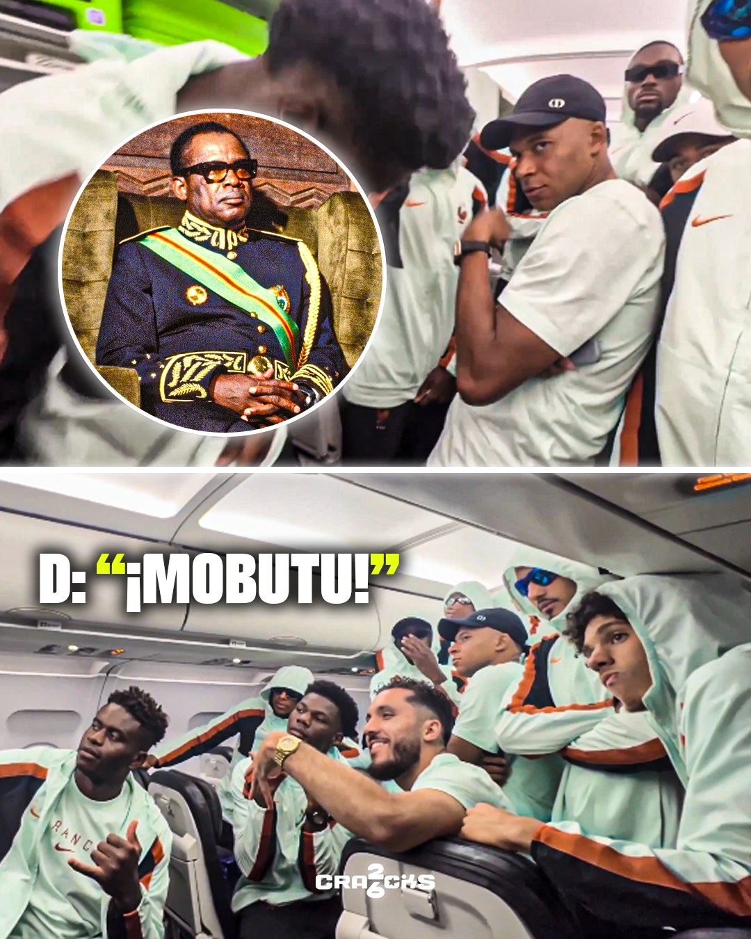 🇫🇷 ¡EL APODO DE MBAPPÉ!🫡

😂 Ousmane Dembélé llamó a Kylian Mbappé "Mobutu", en referencia a Mobutu Seko, el dictador que gobernó Zaire durante más de tres décadas.