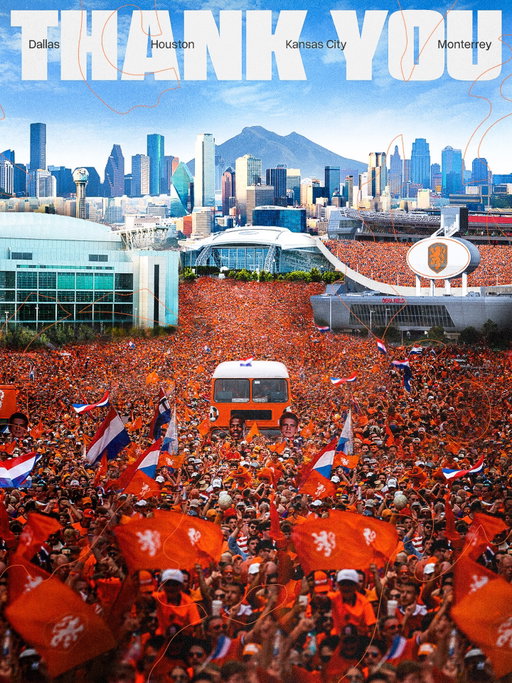 To all host cities and all people involved in making us feel welcome: 𝗧𝗛𝗔𝗡𝗞 𝗬𝗢𝗨! 🧡

#NothingLikeOranje #FIFAWorldCup