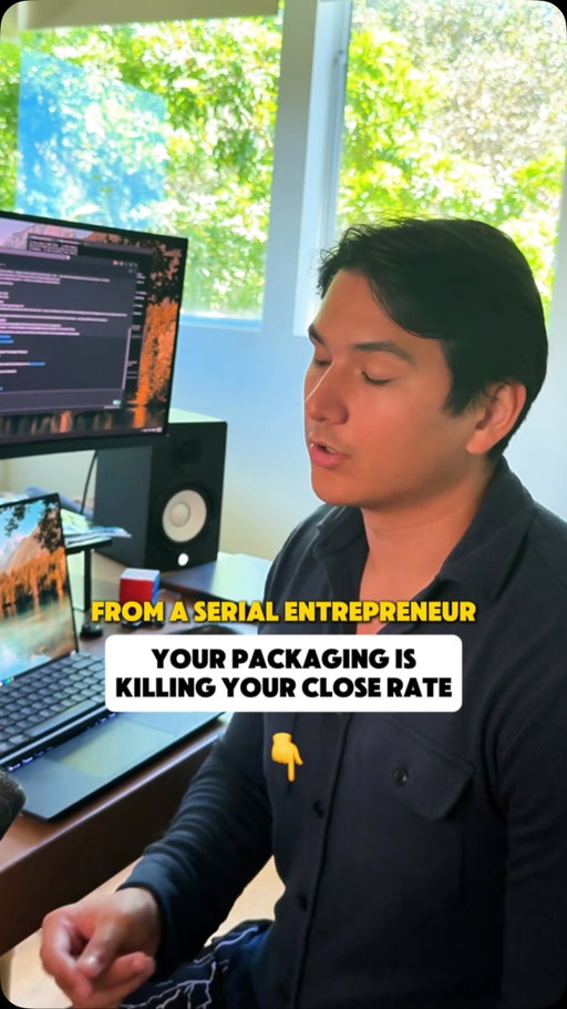 Your close rate isn’t low because you’re bad at sales. It’s low because your offer packaging is fundamentally broken.

Most business owners think a closing problem requires better scripts or more aggressive follow ups. But if you pack your services poorly, you are making the sale ten times harder before you even mention the price. 

When you package your services correctly, you remove friction, build immediate trust, and make buying the obvious next step for your prospects.

In this video, I break down exactly why your packaging is killing your close rate and the specific shifts you need to make to stop fighting for every close. 

If you want to let a superior offer do the heavy lifting for you, pay close attention to these structural changes.

What is the biggest challenge you face when presenting your offers to prospects? Drop a comment below.

Go to the link in bio to learn how to scale your business 🔗

#salesconversion #businessgrowth #highticketoffers #offerscaling #salesfunnel
