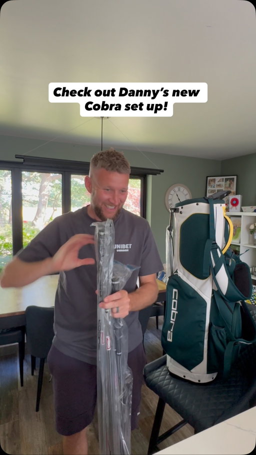 Danny’s new clubs! 🤯 (with Sophie’s commentary!) 🙄

Thanks to the legends at Cobra for kitting us out with what might be the nicest looking clubs we’ve ever seen!

Driver and fairway woods complete with 33 different adjustments! Insane! 

- Driver - Max K
- 3 Wood
- 5 wood
- Irons (5 - 50 degree) King TEC
- Putter (Blazer MIM)

Iron shafts: @kbsgolfshafts 
Wood shafts: @mitsubishigolf 
Grips: @lamkingrips