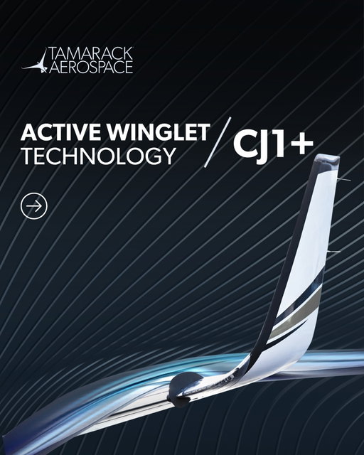 The CJ1+ is already a proven performer.

Active Winglets unlock even more from it.

✔ Increased climb performance
✔ Reduced fuel burn
✔ Extended range
✔ Reduced turbulence and smoother ride quality
✔ Lower landing speeds and greater operational flexibility

More than 200 Citation owners and operators have already upgraded with Tamarack Active Winglets to get more capability, comfort, and value from every flight.

Give us a call at (208) 255-4400 or send us a DM to learn more.