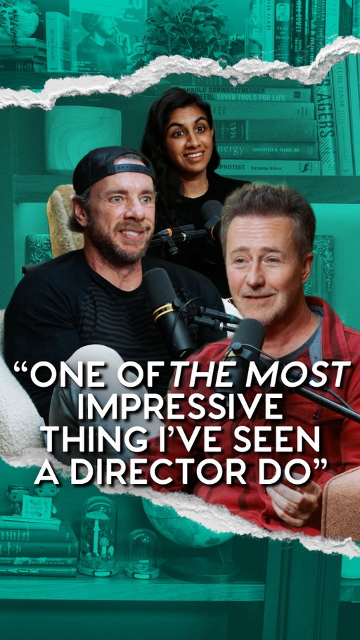 Edward Norton on being directed by @oliviawilde in ‘The Invite’ 🍒