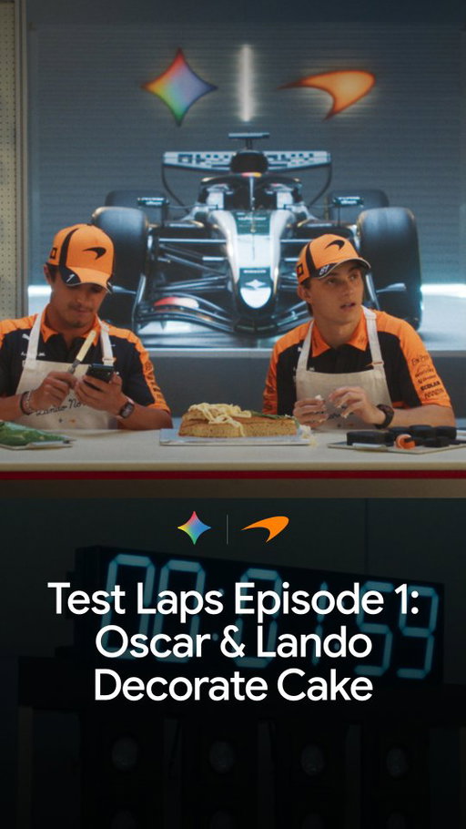 @oscarpiastri and @lando decorate a showstopper cake 🎂 modeled after the new @mclarenf1 Silverstone Livery.