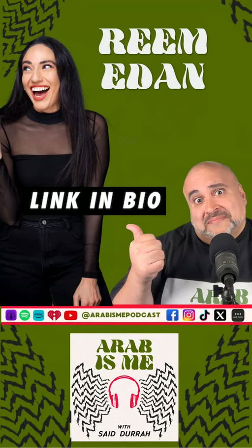🎙️ Comedian, actress, and social media star Reem Edan joins the Arab Is Me Podcast!

From growing up Iraqi-American to building a career in comedy, Reem opens up about identity, family, social media, and what it means to feel "too Arab for America, too American for Arabs."

We laughed. We got serious. And we had one of the most honest conversations I've had on the podcast so far.

▶️ Watch the full episode now! Link in bio.

👇 Have you ever felt caught between two cultures? Let us know in the comments.

#arabismepodcast
#arabvoices
#arab
#arabcomedy