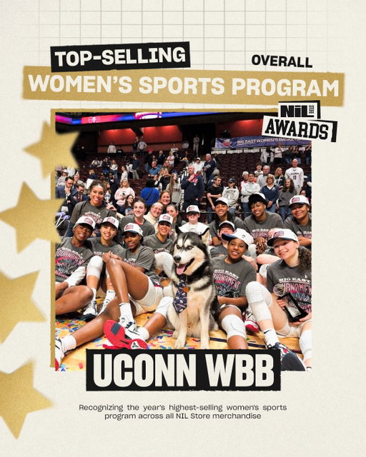 UCONN FANS, YOU MADE SURE THEY WERE WINNING THIS ONE. 🏆🐺

Huge congratulations to @uconnwbb for being named @nil.store___ ‘s Top-Selling Women’s Sports Program!

If we learned anything this year, it’s that UConn fans show up and show out every. single. time. You backed the Huskies with every drop, alllll season long! 

This award belongs to Husky Nation just as much as it does the team. Thank you for showing up every time. 💙

#nilstore #uconnwbb #uconn