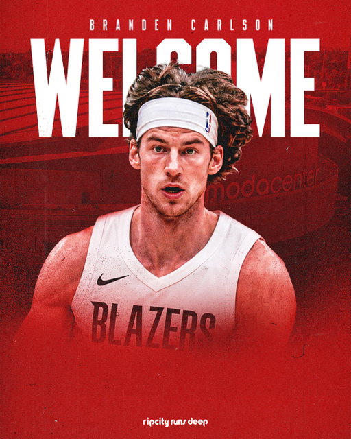 Welcome to Rip City, @branden_carlson35 ! 👏
