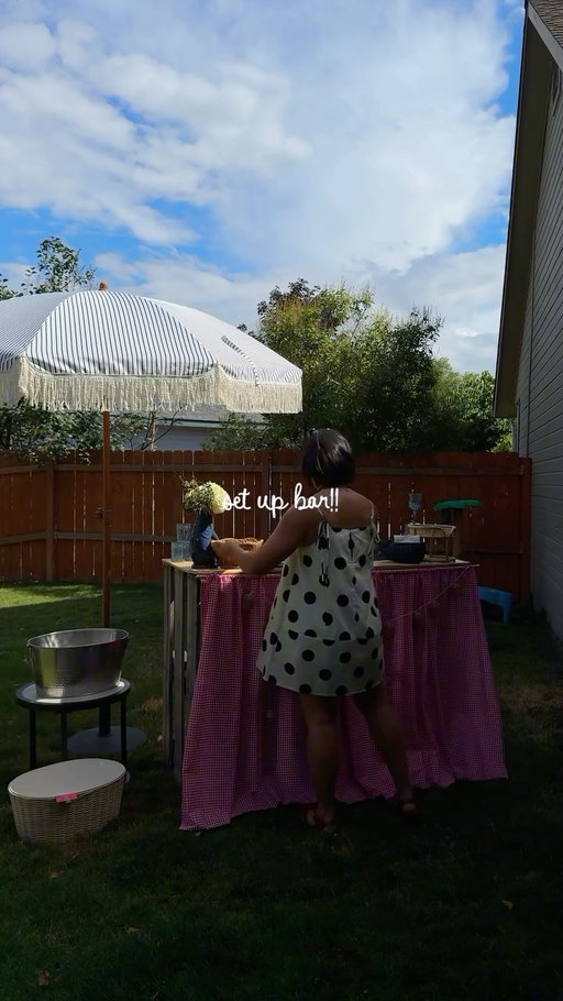I did ask my etsy witch to have it clear from 4:30-10pm… we did get the 4:30 part 😂☔️😭 #partyprep #hosting #howtohost #setupaparty #dinnerparty