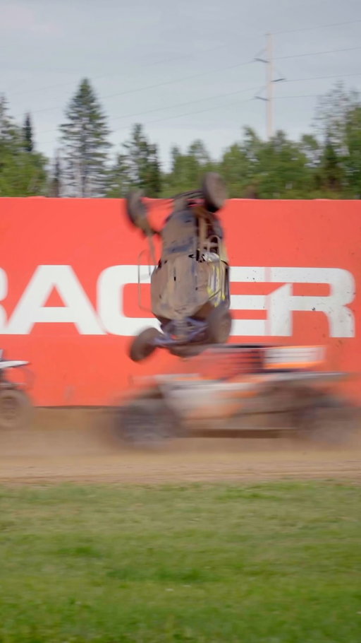 Pro SxS is getting gnarly. So many fast drivers are competing for that top spot, anything can happen. [ Driver walked away safe ]
.
#ChampOffroad