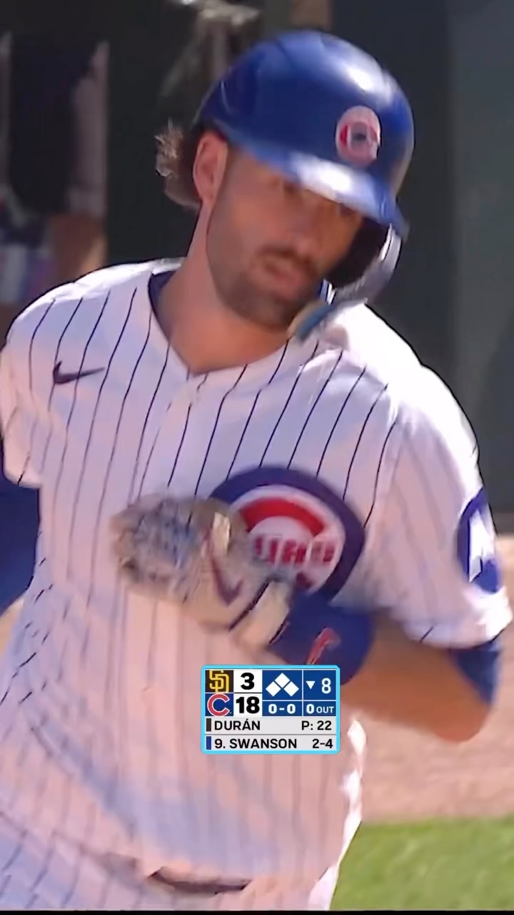 Dansby Swanson takes a position player deep for his first career three-homer game! It’s a grand slam that makes it 22-3 Cubs over the Padres
