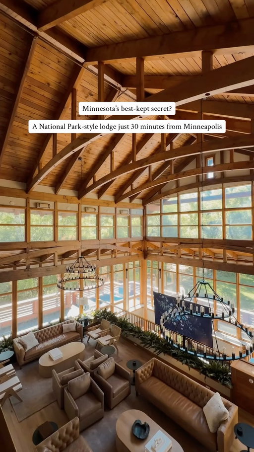 You are not going to believe this architectural masterpiece just outside the Twin Cities. 🤯

It’s incredibly large, with over 10,000 square feet of timber-framed lodge that feels more like a national park mountain lodge than an Airbnb. (And it has 127 windows, by the way. 👀)

🛌 Sleeps 14
🏊 Indoor swimming pool
🔥 Sauna
🥵 Hot tub
🛏️ 7 bedrooms
🛁 7 bathrooms
🌲 Nestled on a secluded wooded property

It’s one of the most unique group stays I’ve found in Minnesota and somehow it’s only about 30 minutes from Minneapolis.

Comment STAY and I’ll send you the booking link and all the details!

Partnership coordinated by @matchpointsocials

Be sure to follow @jonkreye for the most unique stays in the USA!