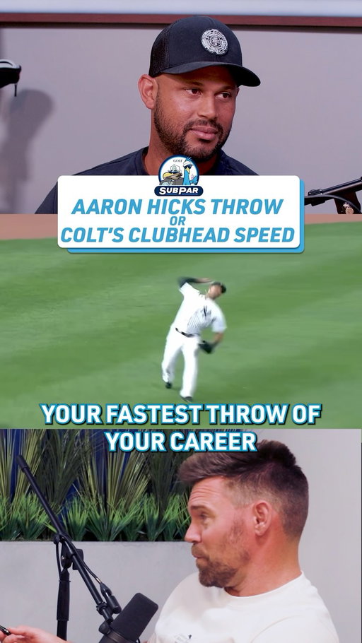Back in 2016 @ahicks31 set the record for fastest throw in MLB history at 105.5 MPH.  On this week’s Subpar he breaks down the play and we find out if it’s faster than @coltknost ‘s current clubhead speed. 

Full episode out now on our YouTube Channel and wherever you get your podcasts!