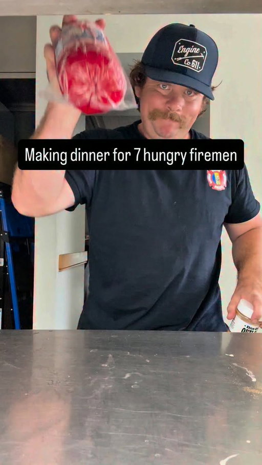 Smoked bologna with bacon cheese tots is on the menu tonight at the firehouse #fyp #dinner #danosseasoning #danospartner #firefighter