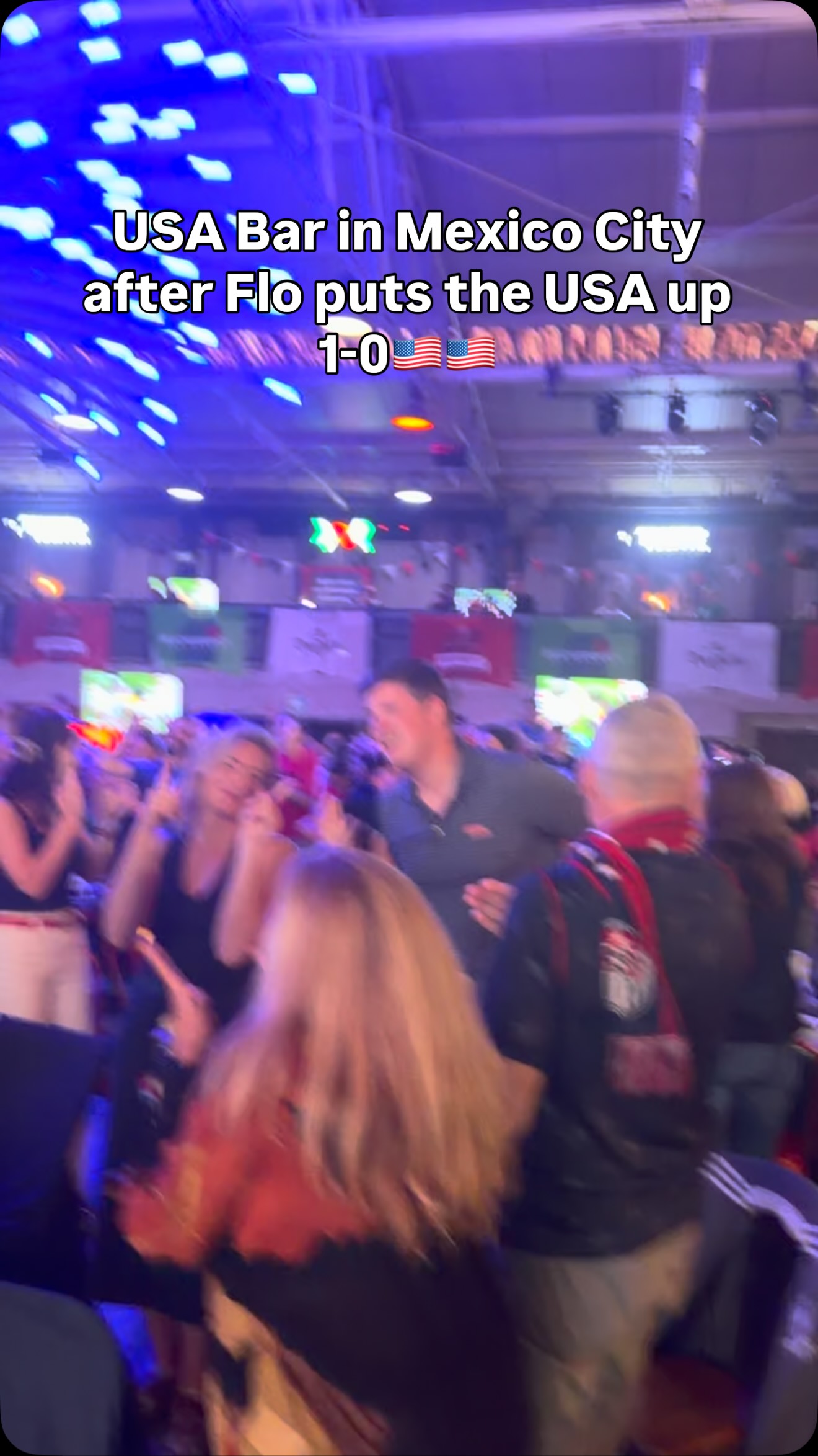USA Bar in Mexico City after Flo puts the USA up 1-0🇺🇸🇺🇸