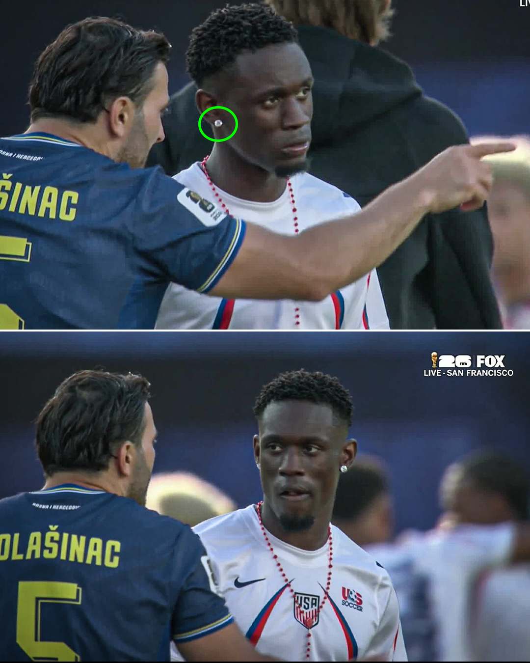 Flo Balogun really scored a goal, got a red card and came back out with some diamond earrings
