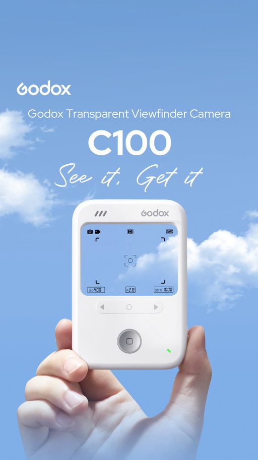 Introducing Godox Transparent Viewfinder Camera C100 —— Smart Metering, Pure Fun
🚀 Meet Your Next Creative Companion: Godox Transparent Viewfinder Camera C100!

Transparent design. Intelligent metering. ✨

At just 65g, this unique device delivers a pure, transparent optical viewfinder, smart light metering, four creative aspect ratios, and stress-free shooting — all in a playful camera that disappears into your pocket. Grab your perfect film companion, go, and capture the vibe effortlessly.

RRP (recommended retail price):
C100: $44.90

Due to differences in VAT & tax rates, prices may vary in different regions.

#Godox #GodoxC100 #TransparentCamera #LightMeter #ToyCamera #VibeOverPixels #PhotographyFun