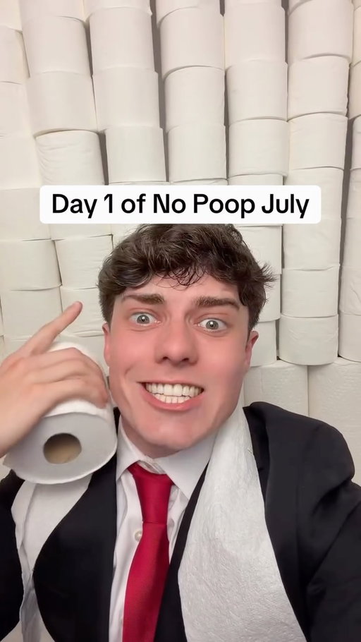 DAY 1 OF JULY 🧻👀 #reels #july #nopoopjuly #okcron
