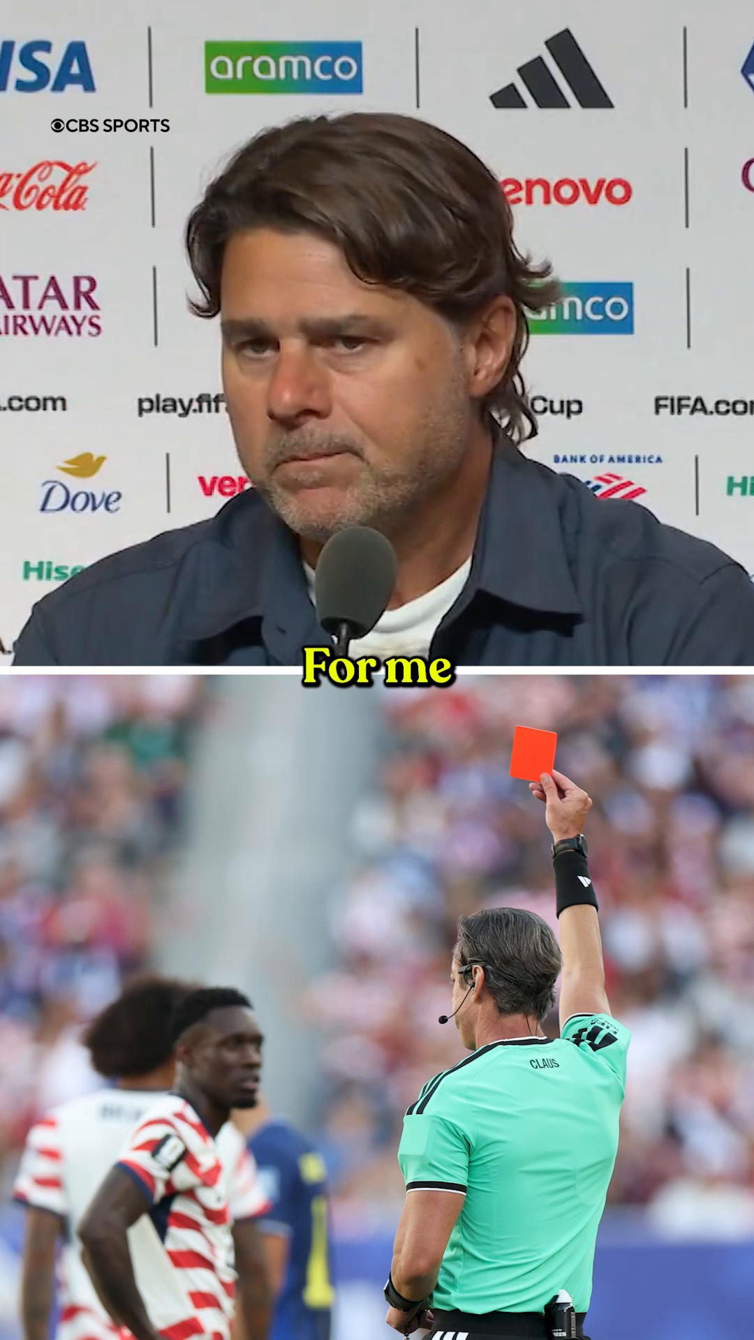 USMNT Manager Mauricio Pochettino weighed in on Folarin Balogun's red card