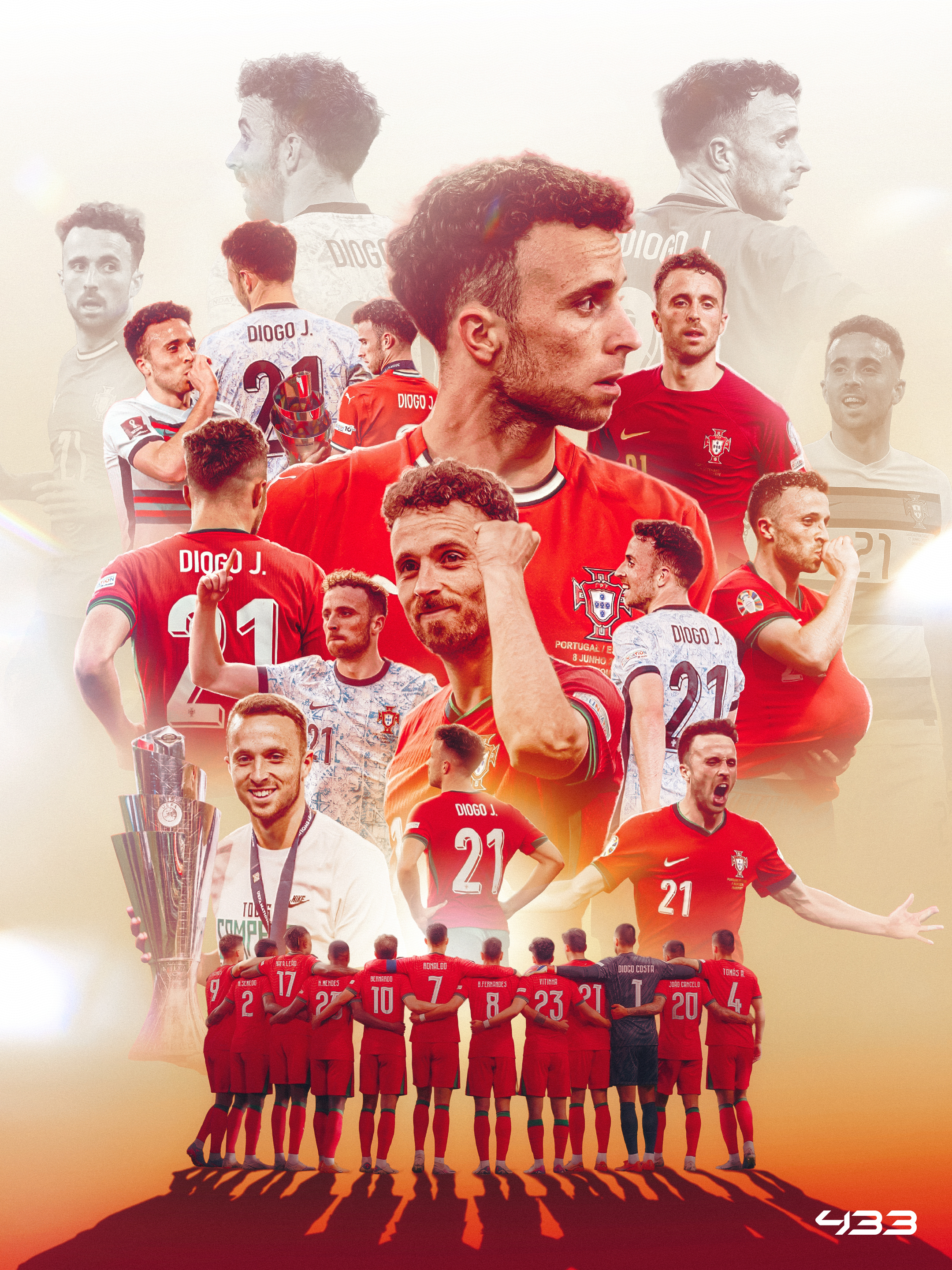 Portugal face Croatia at midnight Portuguese time, exactly one year after the passing of Diogo Jota.

The Portuguese players have been wearing a special bracelet throughout this World Cup, with their own name and Diogo Jota's name on it.

He is always with them, and he will be with them tonight as well when they face Croatia.

𝟐𝟔+𝟏. 𝑫𝒊𝒐𝒈𝒐 𝑭𝒐𝒓𝒆𝒗𝒆𝒓. ❤️