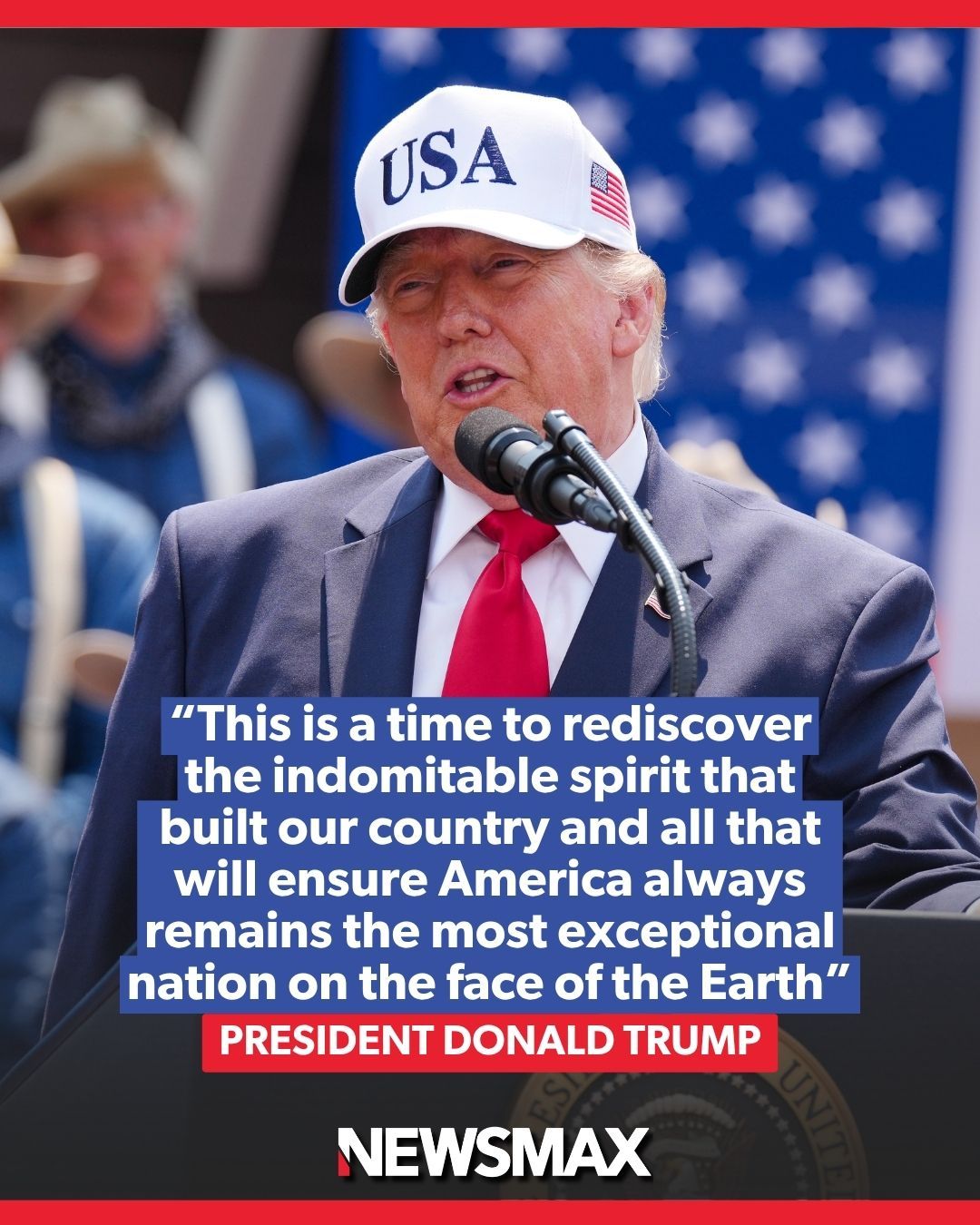 'MOST EXCEPTIONAL NATION': President Trump urged Americans to rediscover the "indomitable spirit" that built the nation as the U.S. approaches its 250th anniversary.⁣
⁣
Link in bio.