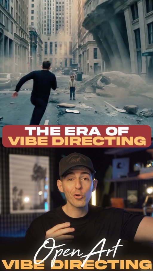 This is gonna completely change how people make videos in the future.

It’s called vibe directing, by OpenArt.

And this allows you to create up to 5 minute long videos just by having a conversation.

For example…this is the most ambitious video I’ve ever attempted.

It’s a scene with me eating lunch in New York City, and then out of nowhere an earthquake starts crumbling the city around me.

But as the director…when I watched this first version, it just felt like something was missing.

There’s not enough action, not enough plotline, overall I want it better.

With vibe directing, all I have to do is describe the new creative ideas in my head.

Let’s say, more buildings toppling over, the Statue of Liberty falls into the Hudson River, and I end up saving a kid with a full Ironman style rescue run.

All of those are creative ideas I can dream up, but I have no idea how to actually make them.

Now, that’s no longer a barrier.

And here’s why this finally works so well.

In addition to world class models like Seedance 2 and Nano Banana 2, the vibe director has narrative intelligence and can run the full creative process from end to end.

So as you describe what you want, it’s not just generating visuals…

It’s writing the script, building the shot plan, developing the locked-in characters and scenes, planning the color grade.

It’s a full creative team, that allows you to just be the vibe director.

This is how it’s able to generate such realistic results with this insane consistency…and it can do it for up to 5 minutes in one continuous piece.

I gotta be honest, we had so much fun making these.

And it was one of the first times where the creative process was actually as fast as my brain could imagine.

If you wanna try this out for yourself on OpenArt… 

Comment “vibe” and I’ll send you through all the different versions we made of the Earthquake scene and a full PDF with all of our best links, learnings, and prompts.

#ai #tech #creative #filmmaking #openartpartner