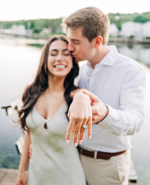 She said yes! 🤍 💍⁠
⁠
Congratulations to Mary Beth’s clients, Dimitra & Nate. ⁠
⁠
Wishing you a happy engagement from the Touch of Gold team.