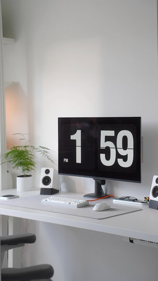 I’ve had this screensaver for years and I’m still not over it 👀 
Some things just hit different

#desksetup #homeoffice #minimalsetup