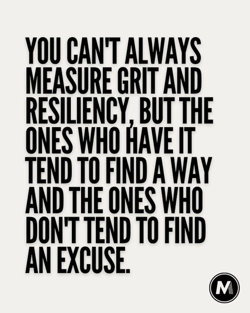 You can have every measurable advantage and still get outcompeted by someone who simply refuses to quit. Grit doesn't show up in the data. It shows up in the moments that actually decide things.