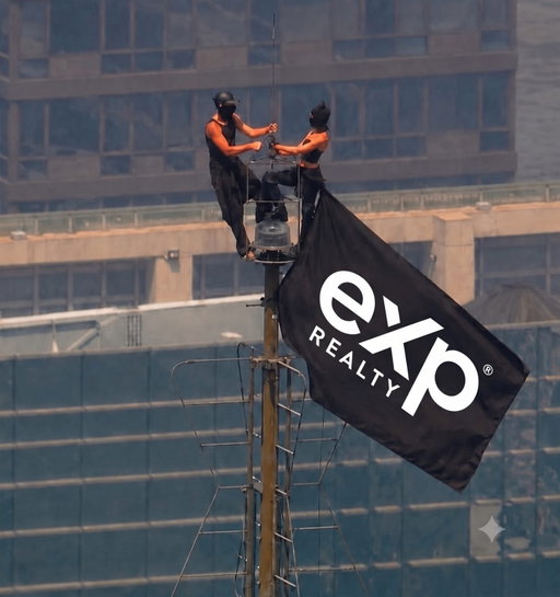 Breaking news: 2 people climb the Empire State Building to show everyone we're the best brokerage in the world 👀