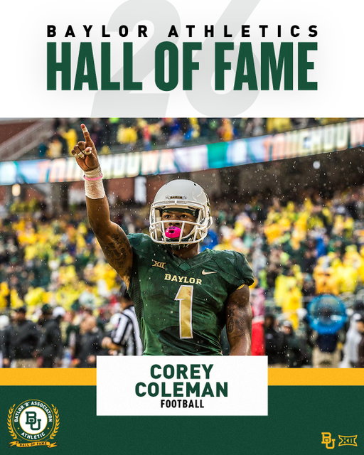 A Baylor legend, officially immortalized. Congratulations, @coreycoleman! 

#SicEm