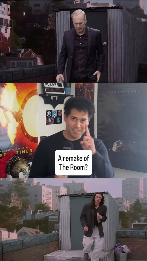 I saw someone say that we should keep remaking The Room like we do with Shakespeare or Sherlock Holmes. Love that idea.

Interview footage via @themovielistpodcast 

#TheRoom #BobOdenkirk #Movies