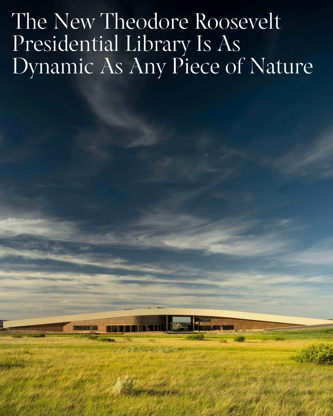 “We saw it as an extension of the world around it,” explains architect @craigdykers of @snohetta, who collaborated with @jlgarchitects on the new Theodore Roosevelt Presidential Library. Opening on July 4, the 96,000-square-foot property pays homage to Roosevelt’s own conservation efforts with a museum, education center, and digital archive of the late president’s life. 

Outdoors, the immersive site offers just as much opportunity for education and exploration, with its sloping, trail-laden roof existing in harmony with the contours of its setting. 

Read more and explore the grounds at the link in bio. Photography @nic.lehoux; Words @efazzare