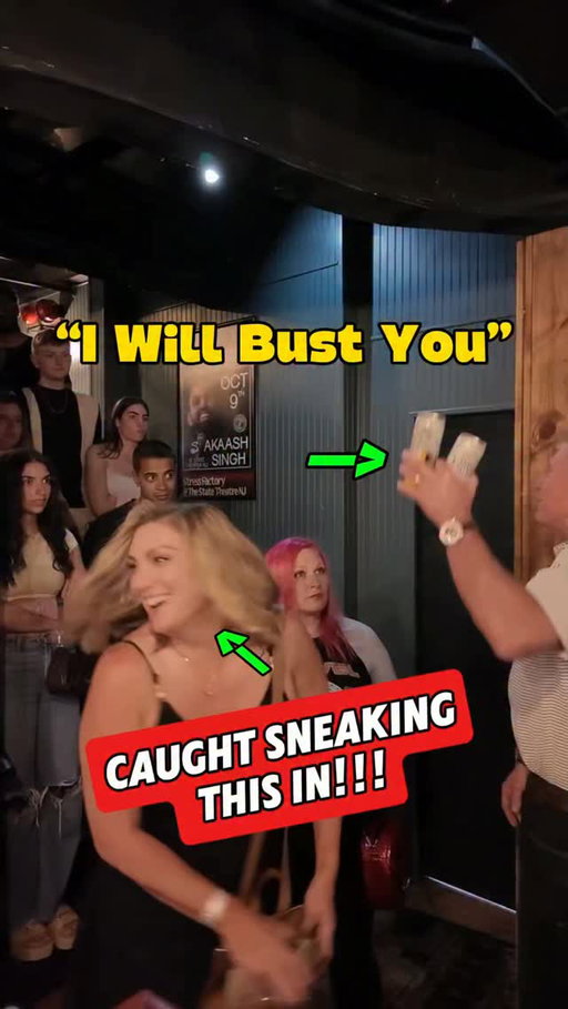 This didn’t go as planned…caught her sneaking THIS into my club!! 😱🤣
•
•
#comedy #prank #funny #comedyclub #security 
@stressfactory