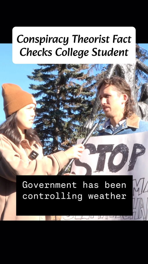 Conspiracy theorist fact checks college student. 

-from the documentary ‘Activist’. Coming soon. 
#conspiracy 
#conspiracytheory 
#collegestudent 
#funny 
#comedy