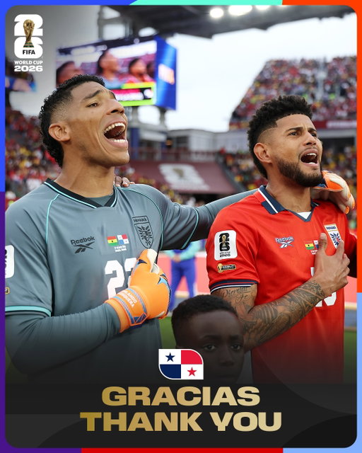 Gracias 🇵🇦 @fepafut! 👏

Representar a tu país en una Copa Mundial de la FIFA es un sueño hecho realidad, y todos los jugadores deben mantener la cabeza bien alta. Esperamos que puedan recordar esta participación, quedarse con lo positivo y aprender de la experiencia. ¡Nos vemos pronto! 🤗

It is a dream come true to represent your nation at a FIFA World Cup and every player should hold their head high. We hope you can look back on your campaign, take the positives and learn from the experience. See you soon! 🤗

#FootballUnitesTheWorld