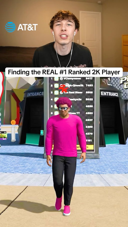 Who really has the best stick? 
Solo, Clutch, and I raced to see who could win a 1v1 Theater game the fastest… and let’s just say there were some questionable performances 
Shoutout to AT&T for keeping us connected to the 2K community.
Who’s taking this one?  Comment below. 
#NBA2K26 #NBA2KLeague #ATTPartner