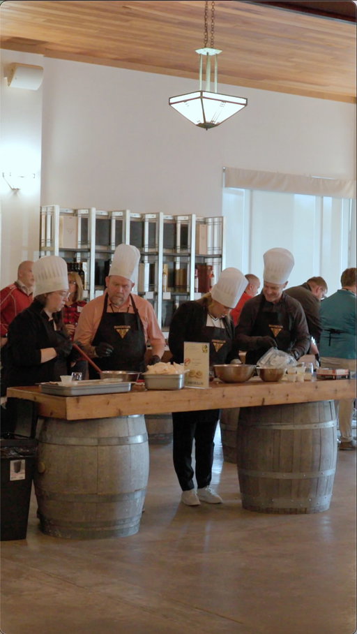 Our Kitchen Party is officially here 👨‍🍳

An interactive culinary experience where guests cook, sip, and connect over thoughtfully paired wines on our very own Estate grounds.

The package includes a welcome reception featuring Sparkling Icewine, cheese & charcuterie, along with a selection of our award-winning VQA wines to accompany your cooking journey.

Perfect for celebrations, team outings, and life’s special moments. 

Contact event@inniskillin.com to inquire about bookings.