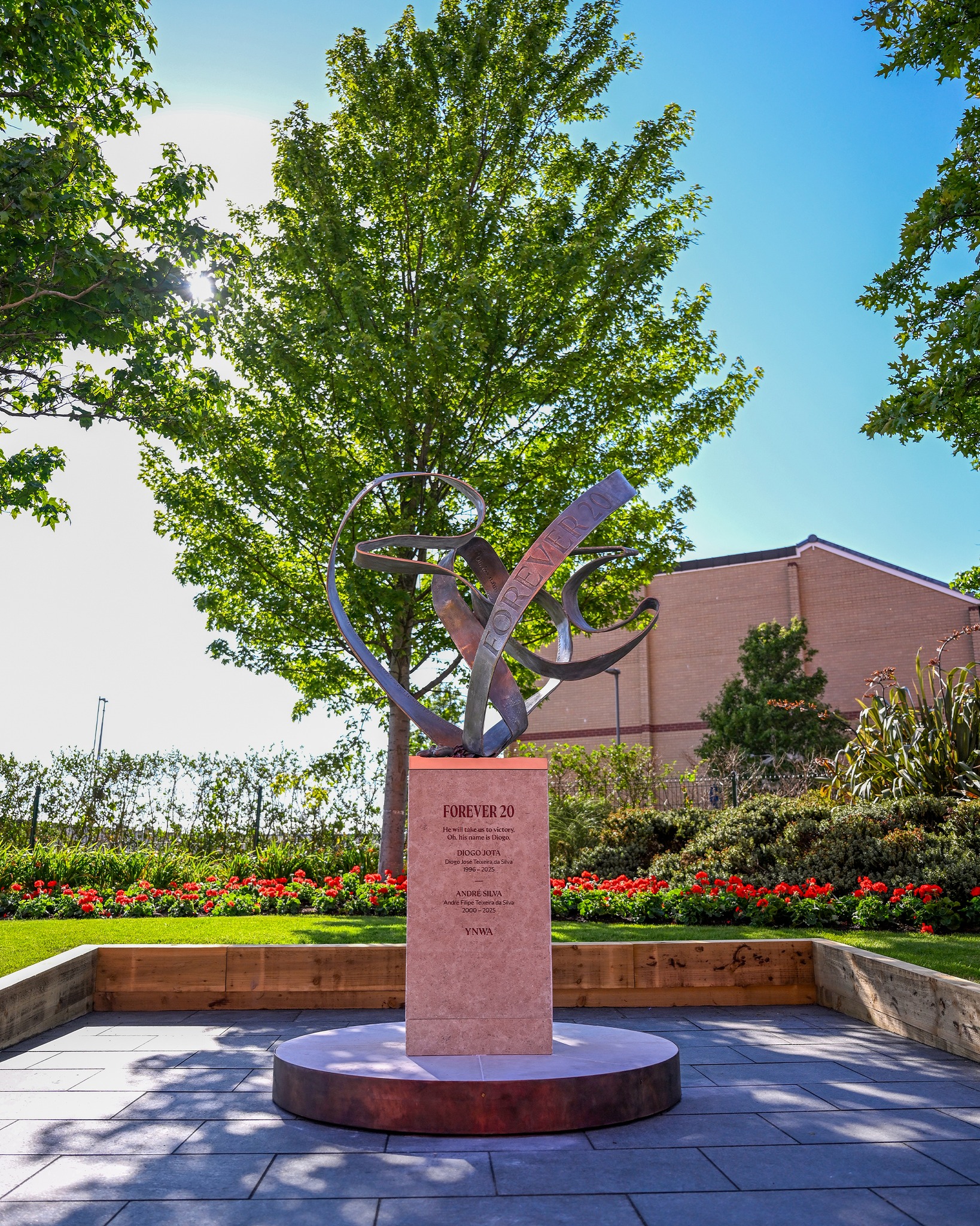 We have installed a permanent memorial at Anfield in tribute to Diogo Jota and his brother André Silva, on the eve of the first anniversary of their tragic passing.

Named 'Forever 20', it celebrates their lives, their bond, and the love and respect felt for them by family, teammates and supporters across the world ❤️