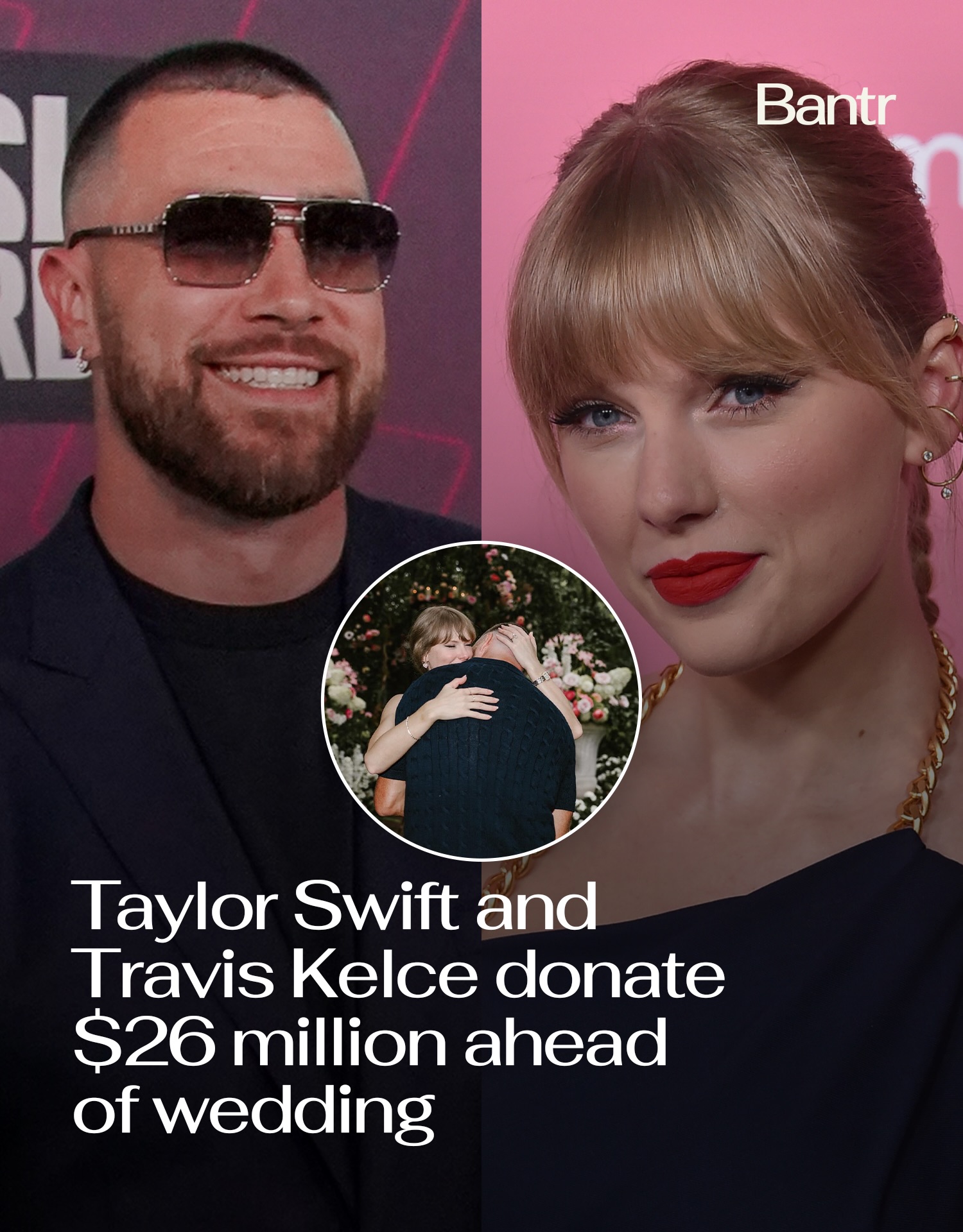 While the internet is busy counting down to their reported wedding, Taylor Swift and Travis Kelce quietly made another headline.

Ahead of their wedding celebrations, the couple donated $26 million to 20 charities across the United States, supporting food banks, children’s hospitals, education programs, community organizations and animal welfare groups.

According to @variety, donations span organizations in New York, Los Angeles, Kansas City and beyond, with millions going toward causes that help families, students and people facing food insecurity.

Media via Shutterstock

#readbantr #taylorswift #traviskelce #goodnews