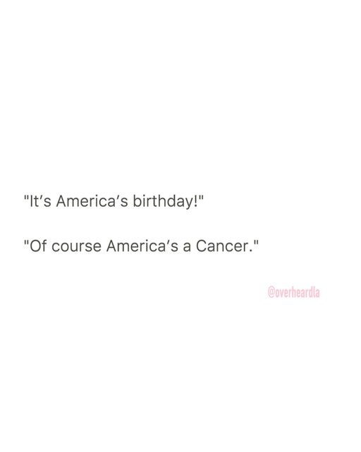 Whole Foods. Venice. 🇺🇸🦀
Overheard by Anonymous 📥
#astrologicallyspeaking #overheardla