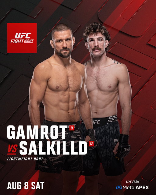 EXPECT A SHOW 😤

@Mateusz_Gamrot vs @QuillanSalkilld headlines #UFCVegas120!

[ LIVE AUGUST 8 on @ParamountPlus ]