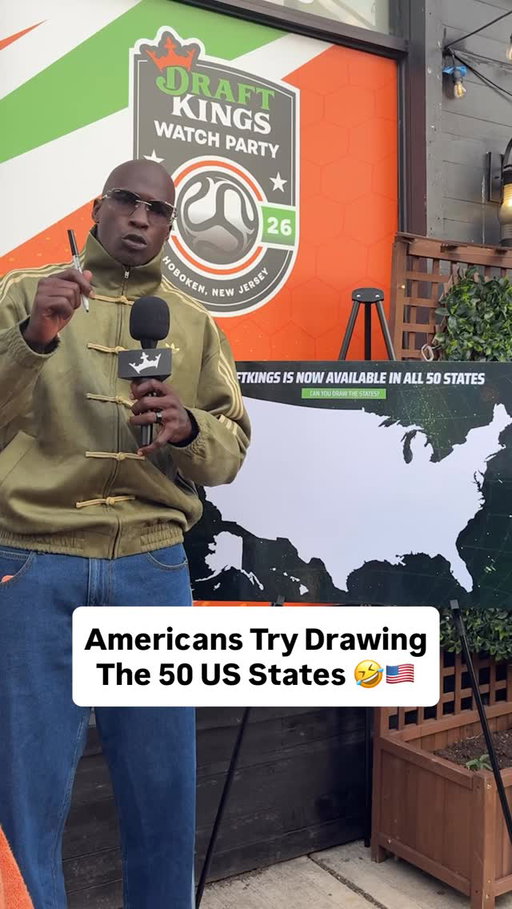 We asked fans at our USMNT Watch Party to draw all 50 states - and it didn’t go as planned 😭

DraftKings is now officially live nationwide! 🇺🇸