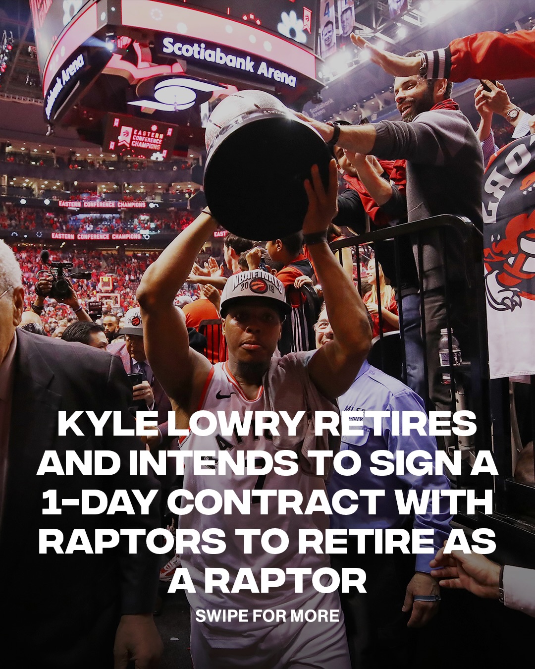 Kyle Lowry officially calls it a career 🏆

NBA champion. 6x All-Star. Raptors legend. Philly’s own.

One of the toughest floor generals of his era.

Via Michael Grange @sportsnet
