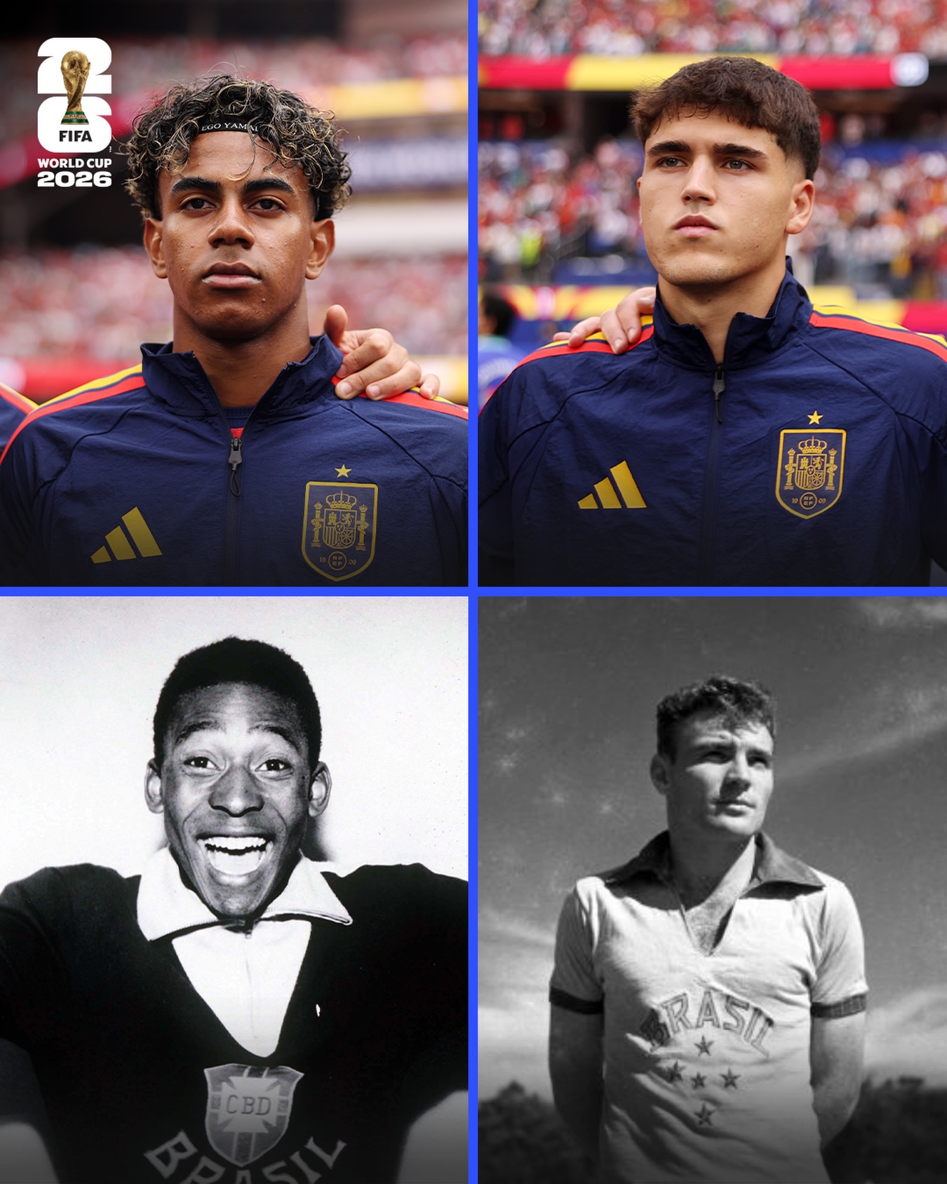 Did you know? Spain are the first team since Brazil in 1958 to start two teenagers, Lamine Yamal and Pau Cubarsí, in a @FIFAWorldCup knockout match. 🤝
