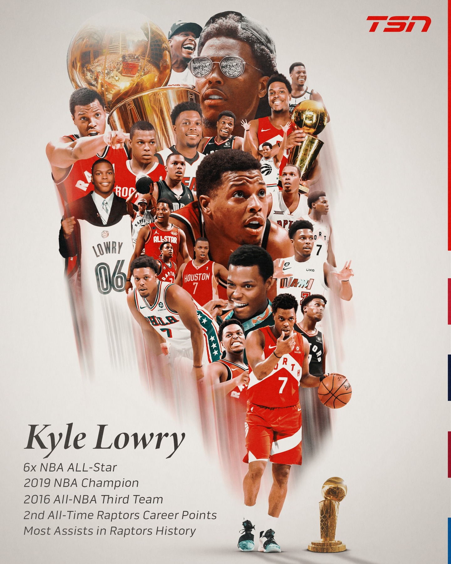 Kyle Lowry is set to retire as a Toronto Raptor!

The Raptors will sign Lowry to a one-day contract next week for his official retirement and plan to retire his No. 7 jersey during the upcoming season, Josh Lewenberg confirms.