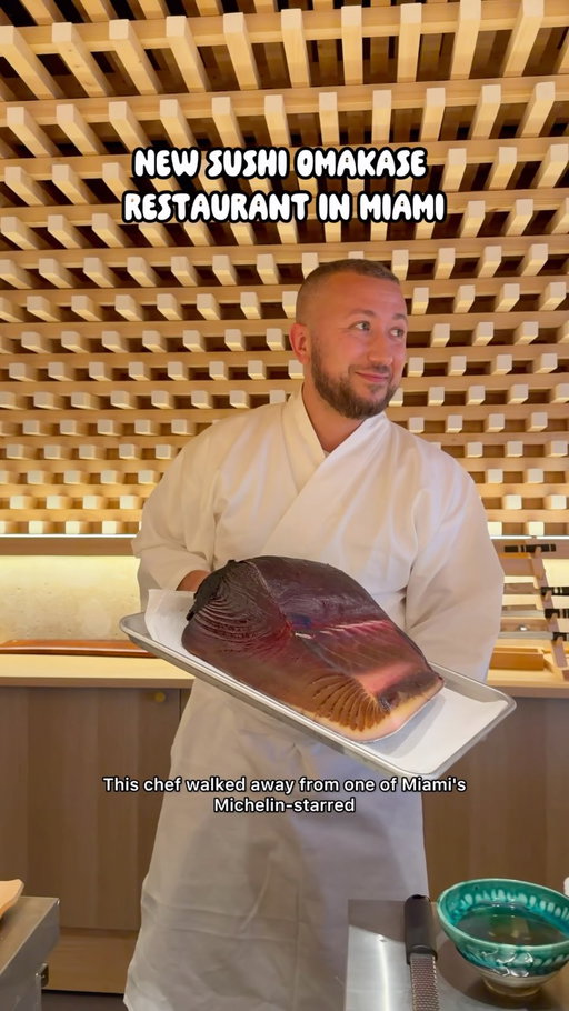 There’s a new 17 course sushi omakese restaurant in Miami 🍣

Chef Glen & team have spents years refining their skills at Michelin-starred restaurants before deciding to open their new 10-seat restaurant on Coral Way. They have incredible bites such as their octopus sashimi, dry aged tuna, and fish cooked in unique ways using the Matsukasa-yaki technique.

This spot is perfect for date night or special occasion
Omakase starts at $225 per person with a 6PM & 9PM
seating

📍Takay @takaymiami 2296 Coral Wy, Miami, FL 33145

#iviethefoodie #sushiomakese #miamifood