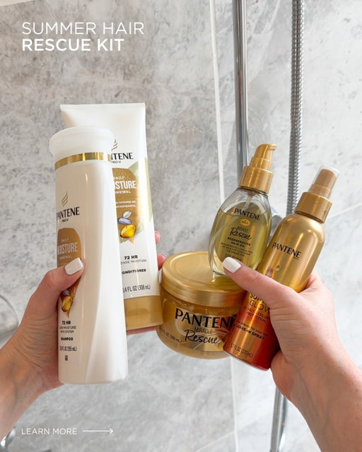 you put your hair through A LOT in the summer... 

rescue your strands with our Summer Hair Rescue Kit 

🫧 Daily Moisture Renewal Shampoo
⭐️ Daily Moisture Renewal Conditioner
🧖‍♀️ Intensive Bond Repair Mask
✨ Regenerative Hair Oil
🏖️ Sunkiss Glow Leave-In Spray