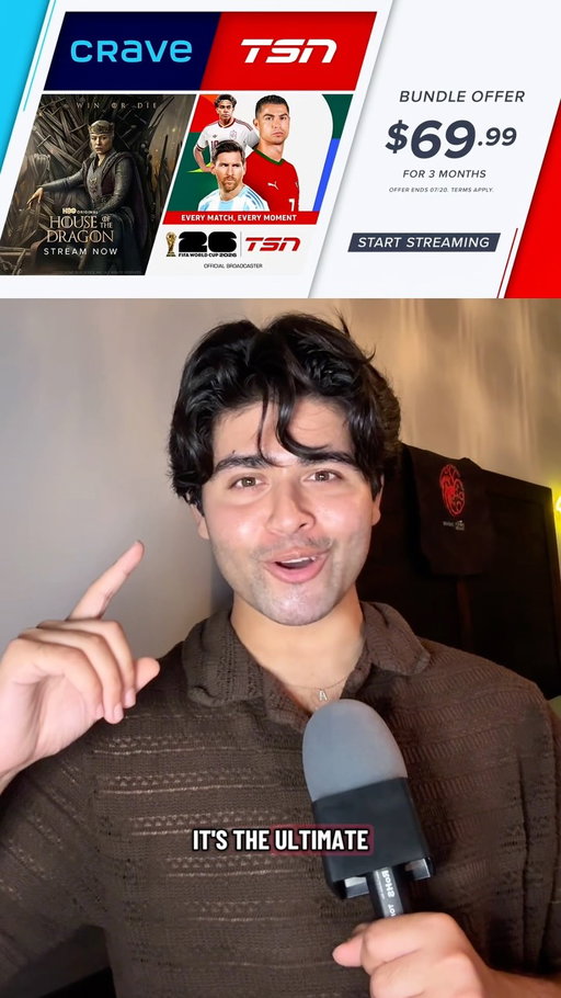 The ultimate summer TV package is here! 🏆🐉

I’m not choosing between watching House of The Dragon and the World Cup this summer – I’m getting both! 📺

With the Crave TSN Bundle, you get access to all the massive HBO blockbusters on the @CraveCanada app AND the live matches on the TSN app under one convenient price. ⚽️ ⚔️

Hit the link in my bio to purchase the Crave TSN Bundle and drop which team you’re rooting for in the comments below! 👇

#CravePartner #WorldCup2026 #HouseOfTheDragon #CraveCanada #TSN